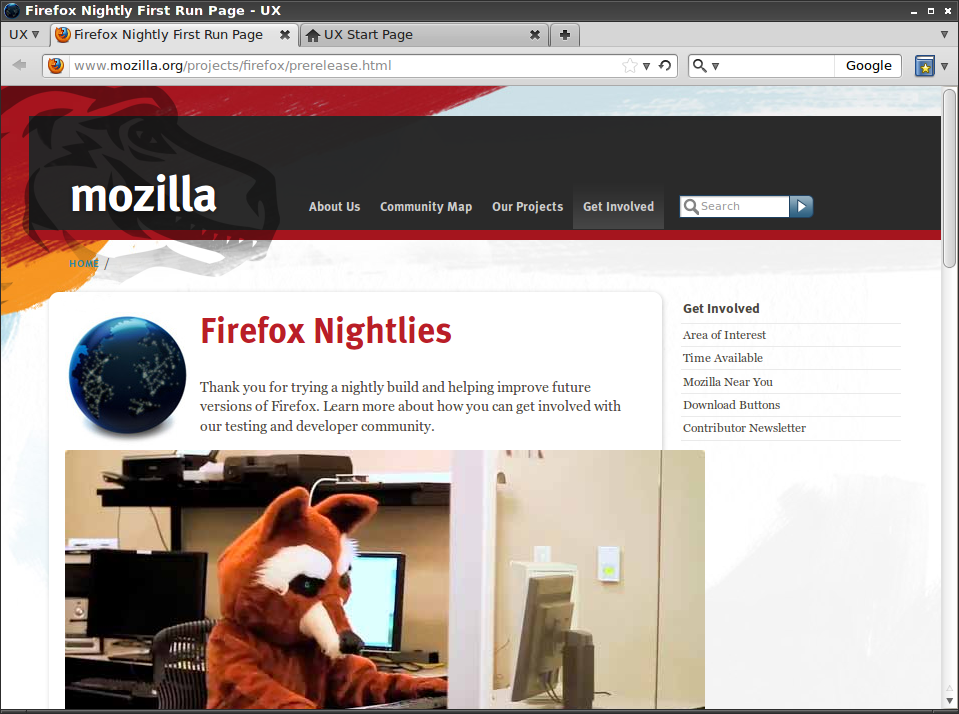 mozilla firefox refresh page