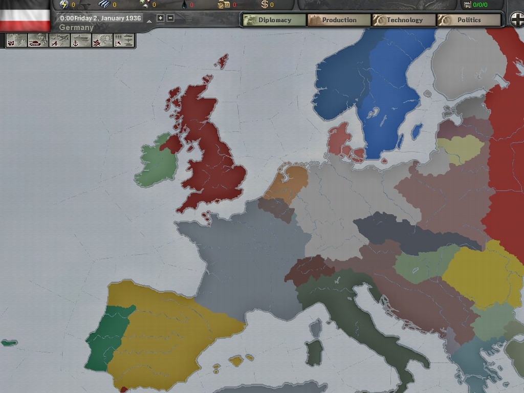 hearts of iron 3 map