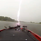 Fisherman Has Close Call When Lightning Almost Strikes Boat – Video