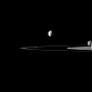 Five of Saturn's Moons Pose for the Cassini Spacecraft