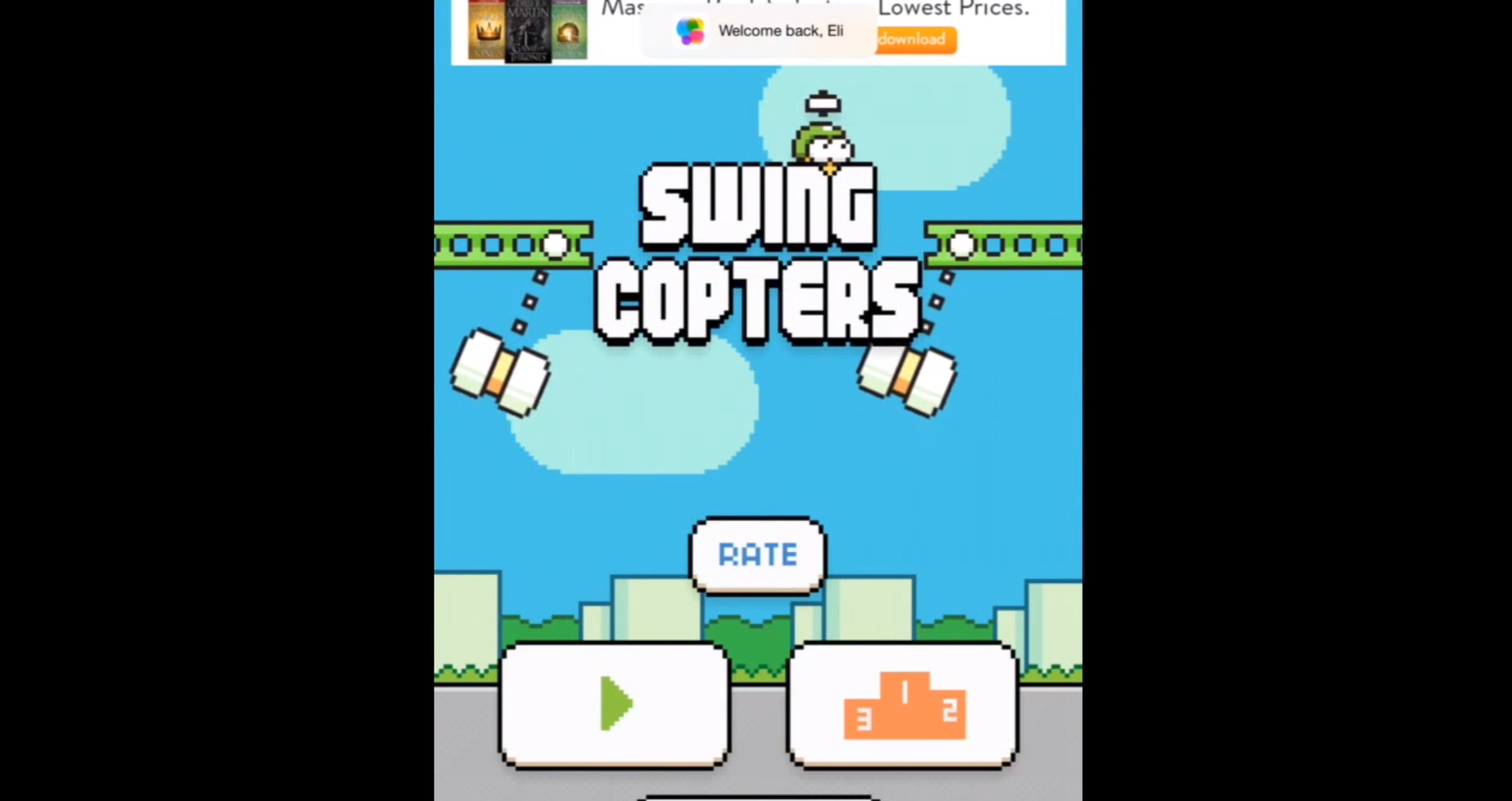 Flappy Bird Creator Will Release A New Game Swing Copters Video