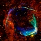Four Telescopes Collect Single Image of Oldest Known Supernova