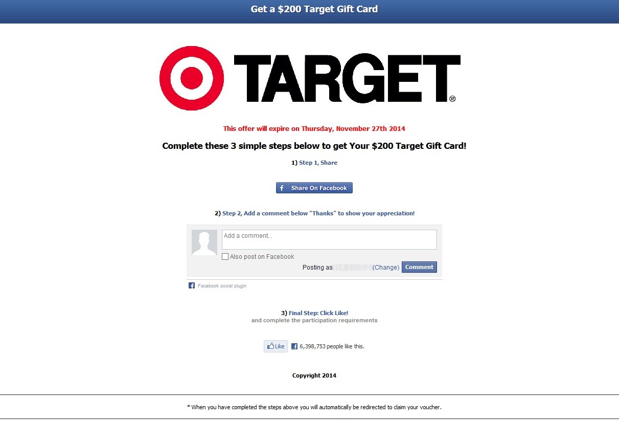 Free Voucher Scam Lures With Offers From Target Nike And Macys