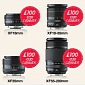 Fujifilm UK Slashes up to £300 (€360/$490) on XF Lenses
