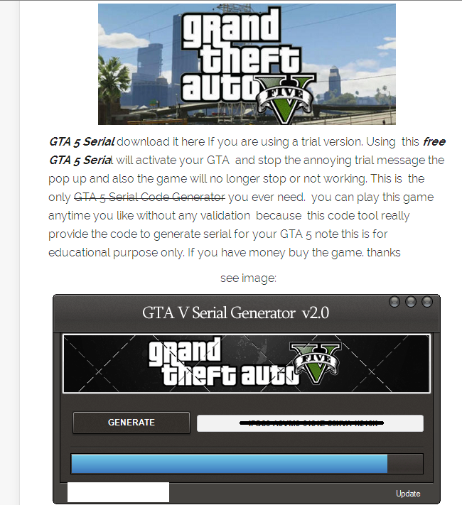 “GTA 5 Serial Download” Leads to Scams and Malware