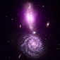 Galactic Collision Creates Giant 'Exclamation Mark'