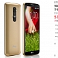 Gold LG G2 Goes on Sale in Taiwan