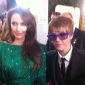 Golden Globes 2011: Angelina Jolie Poses with Justin Bieber