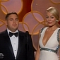 Golden Globes 2014: Jonah Hill, Margot Robbie Have Teleprompter Issues, Deliver
