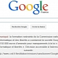 Google Displays Privacy Fail Message on French Homepage