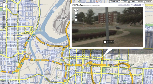 google earth street map