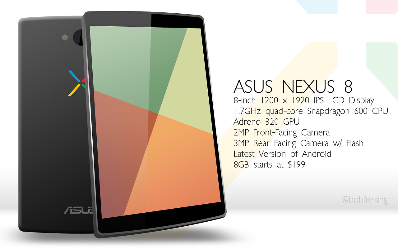 Google Nexus 8 Tablet Rumors Round Up