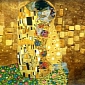 Google Repainted Klimt's "The Kiss" for Doodle, (Faux) Gold Leafs Included