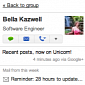 Google+ Updates Now Show Up in Gmail's People Widget