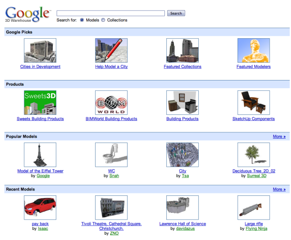google warehouse 3d