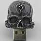Gothic Skull Ring Doubles as USB Storage