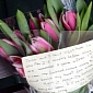 Grieving Widower Leaves Flowers and Love Letters at Bus Stop in Memory of His Wife