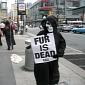 Grim Reapers Protest Stein Mart's Fur Sales