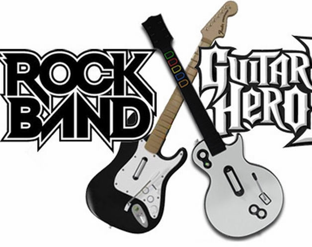 Guitar Hero, World Tour, Rock Band 2, Harmonix, Activision.