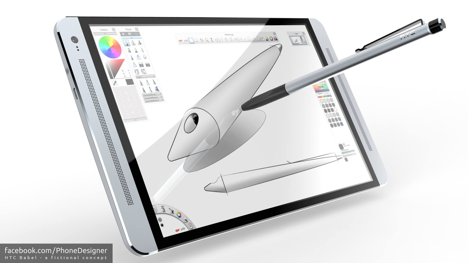 HTC Babel Tablet Runs Both 64-bit Windows 8 and Android, Has Stylus - Concept
