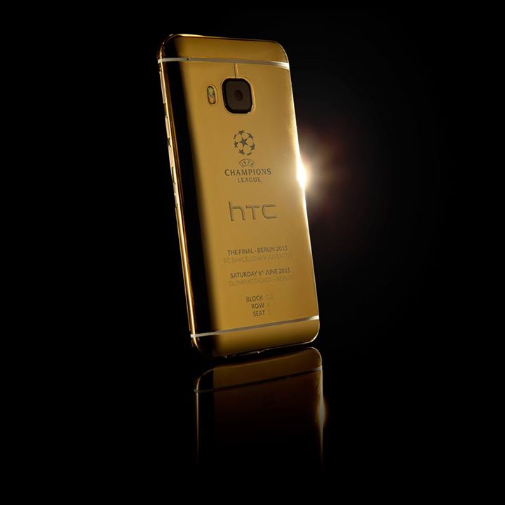 HTC One M9 en oro de 24K