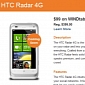 HTC Radar 4G Now Available at WIND Mobile for Under $100 (75 EUR)