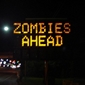 Hacked Traffic Sign Warns About Zombie Attack
