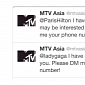 Hackers Breach MTV Asia Twitter Account, Try to Get Paris Hilton’s Phone Number