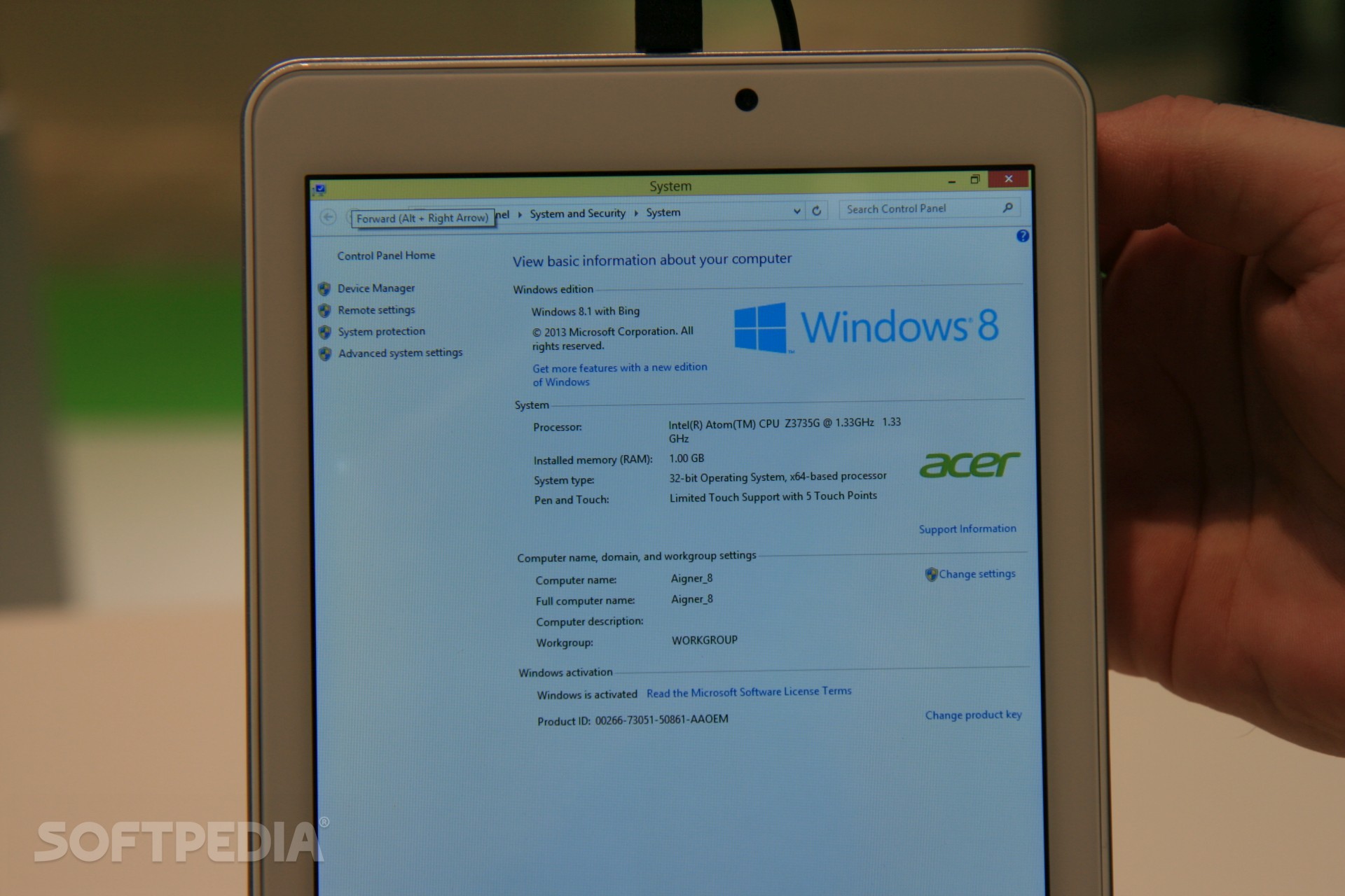 Hands On Acer Iconia Tab 8 W Tablet Brings Windows 8 1 With Bing Goodness For 150 114
