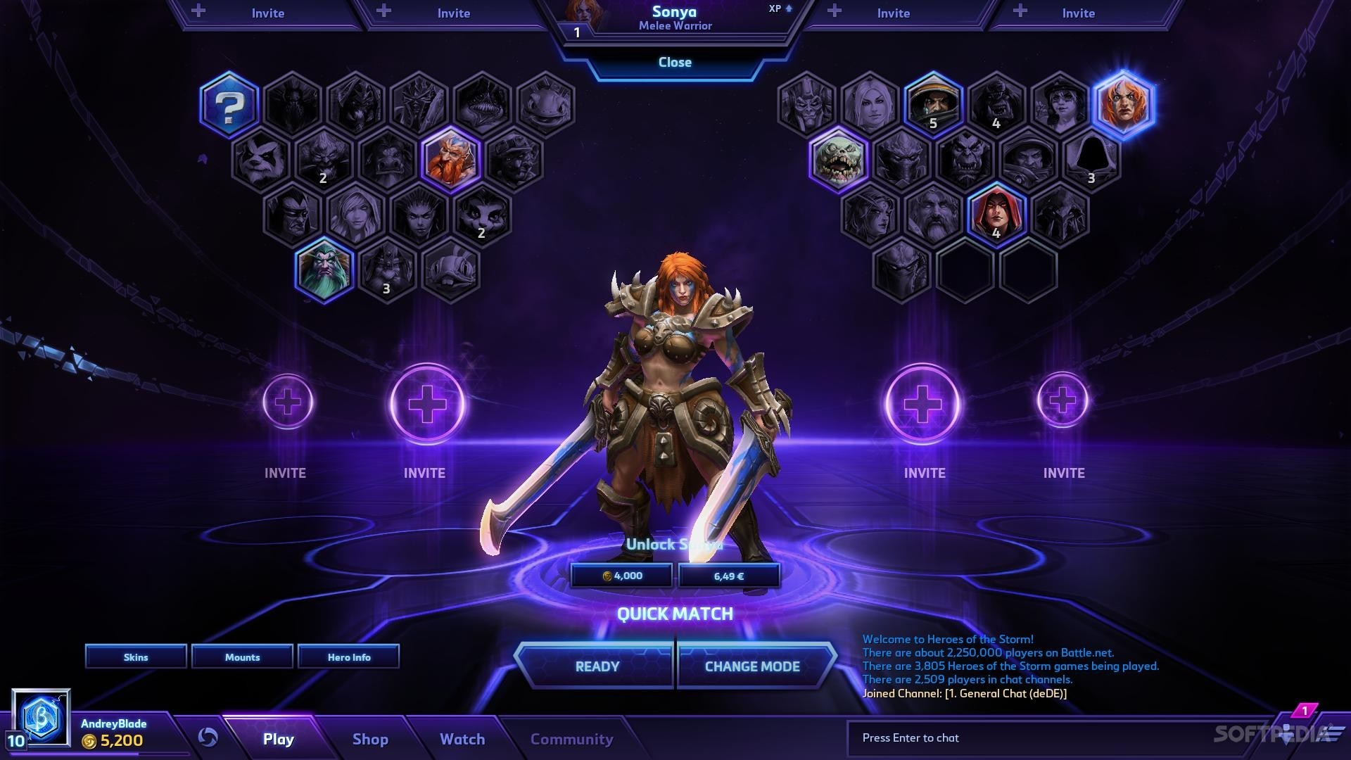Buy Heroes of the Storm - Sonya (DLC) PC Blizzard key! Cheap price