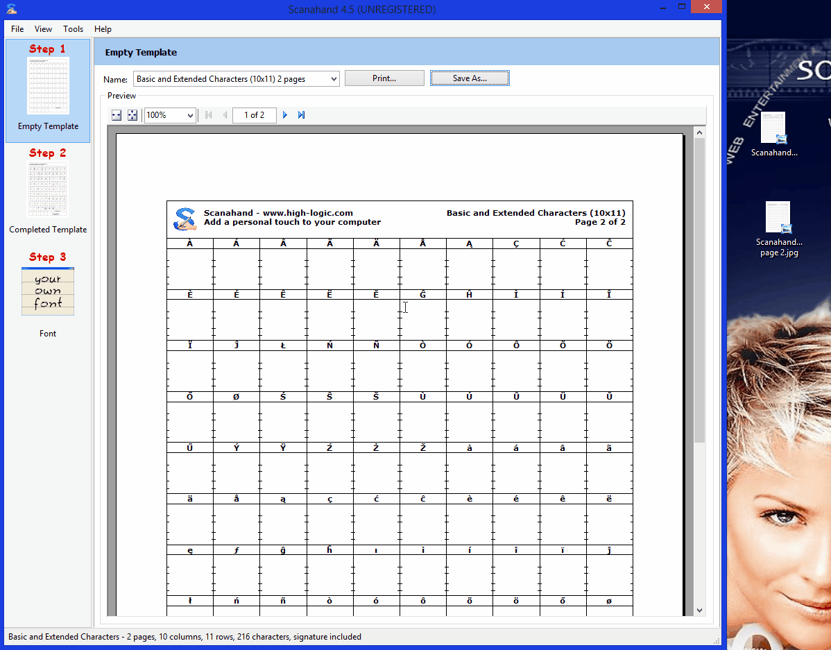 import characters from microsoft private character editor