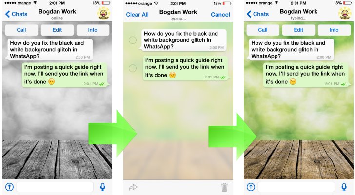 How to Fix WhatsApp Messenger Black & White Wallpaper/Background [Updated]