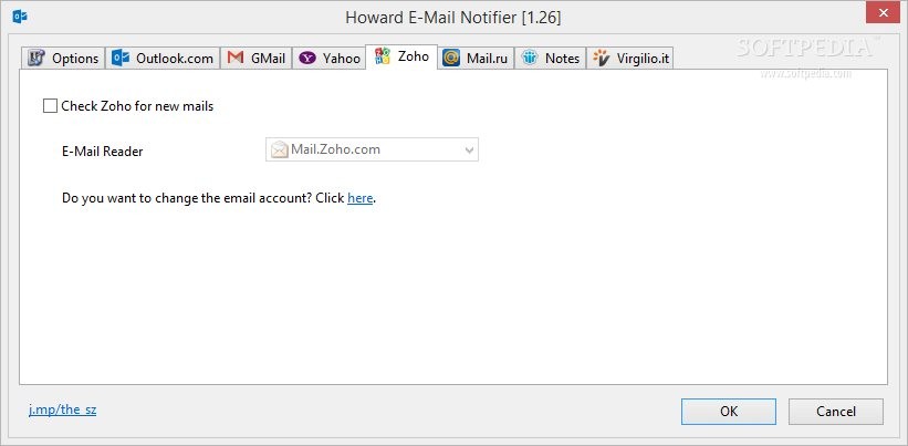 Howard Email Notifier 2.03 instaling