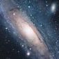 Hubble Identifies Source of Blue Light Surrounding  Andromeda' Super-Massive Black Hole
