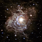 Hubble Reveals Glittering Massive Star Nearby