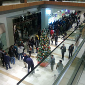 Huge Crowd Gathers in Front of Microsoft Store on Black Friday