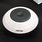 IFA 2013: Saucer-Shaped Toshiba  Portable Wireless Speaker Hands-On
