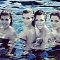 Inappropriate Kris Jenner Posts Racy Pool Photo with Her Daughters