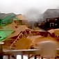 Incredible Footage Shows Entire Building Collapsing from Strong Winds