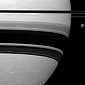 Infrared Image of Saturn and Titan Side-by-Side