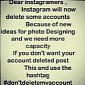Instagram Users Terrified over #DontDeleteMyAccount Chainstagrams