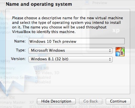virtualbox mac install windows 10