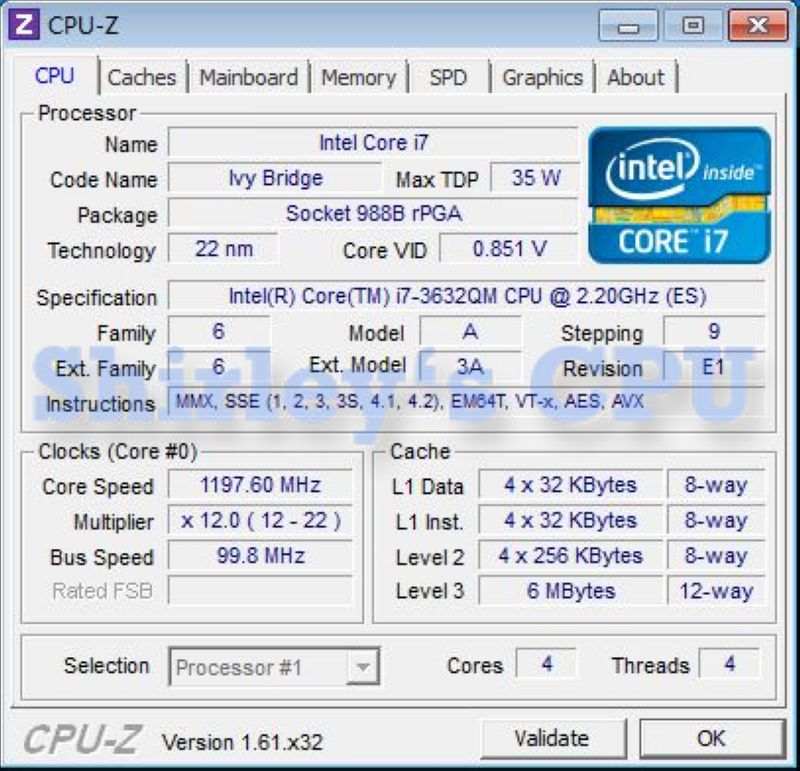 Intel Core i7-3630QM and i7-3632QM Set for Q4 Launch