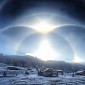 Jaw-Dropping Ice Halos Caught on Camera in New Mexico, US