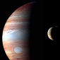 Jupiter and Io Seen Together in New Horizons Image