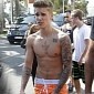 Justin Bieber Goes Shirtless at Cannes Film Festival, Keeps It Classy