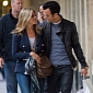 Justin Theroux Caught “Getting Affectionate” with Mystery Blonde