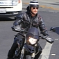 Justin Theroux’s Bike Vandalized with Bologna
