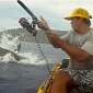 Kayaker on Fishing Trip Gets Startled by Shark Jumping Out at Him