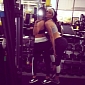 Kendall Jenner Barges in on Kim Kardashian's Gym Selfie